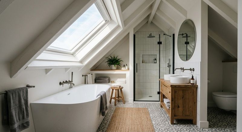 Attic Bathroom Remodeling in South Portland, ME